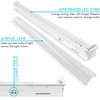 Luxrite 3 FT Slim Linear LED Shop Light 3 CCT Selectable 3500K-5000K 25W 3450LM 0-10V Dimmable UL Listed LR25183-1PK